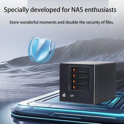 NAS Server N100 com 3-Netwoek 6-Bay Host Network Attached Storage Enclosure