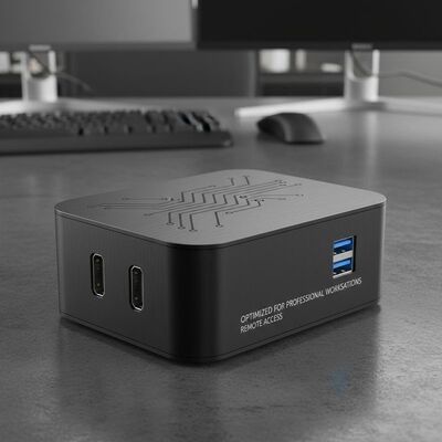2 HDMI Mini Computador Pessoal Incluindo 2 Portas USB 3.0 Otimizado para Estações de Trabalho Profissionais e Acesso Remoto