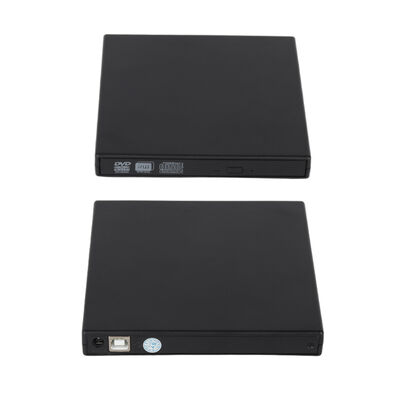 Gravador USB 2.0 externo compatível com desktops e laptops, ideal para armazenamento de arquivos, reprodução de vídeo e reprodutor de ensino