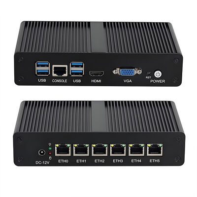 Aparelho roteador macio com processador intel pentium 4415u, 6 portas lan intel i225 gigabit, 4 portas usb3.0, mini pc de alto desempenho
